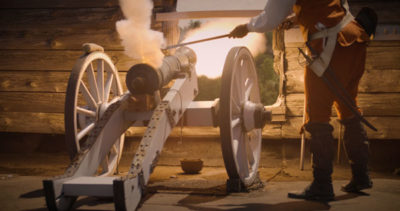 Cannon Firing at Fort William Henry